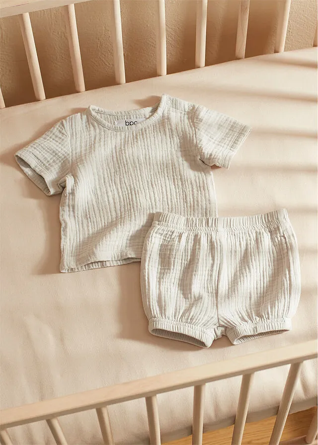 Camiseta y pantalón corto (2 piezas) Plata